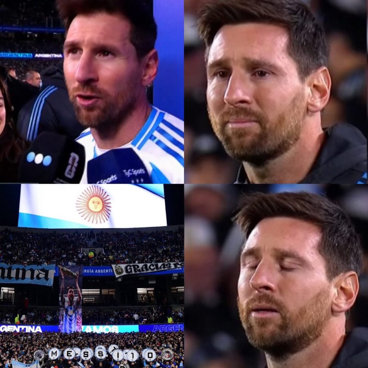 Messi emocionó en su último partido en Argentina